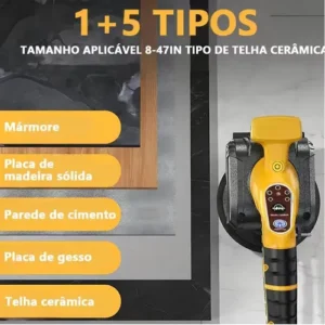 Máquina Assentar Pisos Porcelanato À Bateria 21v C/ Ventosa - Imagem 5