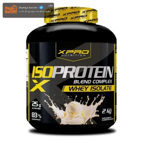 Whey Protein Iso Blend Complex 2kg Baunilha Zero Açúcar - XPro Nutrition