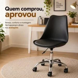 Cadeira Eiffel Office Base Giratória - Imagem 8