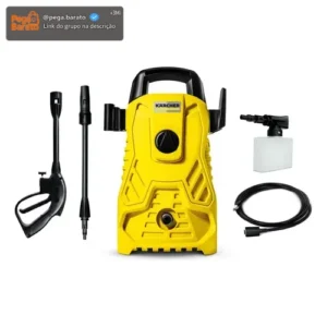 Lavadora de Alta pressão Kärcher Compacta 1500 PSI/Libras 1400W 300L/h com Aplicador de Detergente e Lança Regulável 220v - Imagem 1