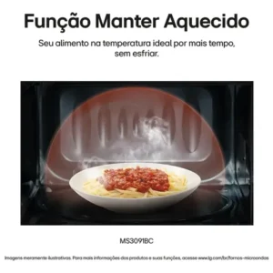 Micro-ondas LG 30L Branco Limpa Fácil - 127V - Imagem 10