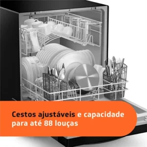 Lava Louças Brastemp 8 Serviços Preta - BLF08AE Preto - Imagem 9