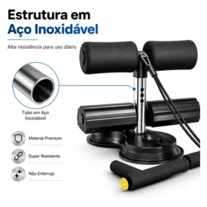 Aparelho Abdominal Treino Profissional Suporte Exercícios - Imagem 10