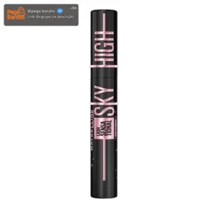 Máscara de Cílios Lavável com Extrato de Bambu e Escova Flexível, Edição Especial, Lash Sensational Sky High Cosmic Black Maybelline NY 7,2ml - Imagem 1