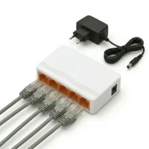 Switch 5 Portas RJ45 1000 Mbps Gigabit De Rede Plug And Play Compacto Alta Velocidade Bivolt - Imagem 6