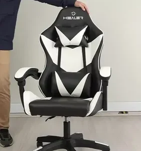 Cadeira Gamer Lancer Preta e Branca Healer - Imagem 2