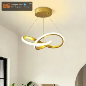 Lustre Para Sala,luminaria Teto Pendente Moderno Led Quarto - Imagem 1