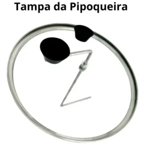 Panela de Pipoca Profissional RL 4L Antiaderente Tampa de Vidro Preto - Imagem 9
