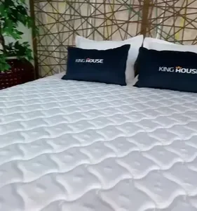 Cama Box King Size Alford 193x203x66 Bege C/ Molas Ensacadas - Imagem 2