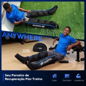Bota De Compressao Pneumatica Massageador Pes Portatil - Imagem 5