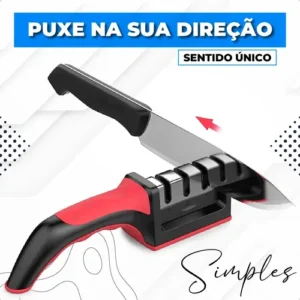 Afiador Amolador De Facas Tesouras Profissional 3 Em 1 Portátil Marca Homeroarte - Imagem 3