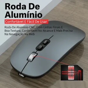 Mouse Sem Fio 2.4g Recarregável Usb Dpi Ajustável 800-1600 - Imagem 6