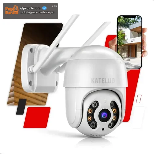Câmera De Segurança Wifi Icsee Externa Mini Dome Full Hd Infravermelho Prova D'água Kateluo