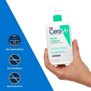 Gel de Limpeza Facial Pele Oleosa 3 Ceramidas e Niacinamida CeraVe 60g - Imagem 4
