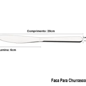 Jogo Talheres Faqueiro Búzios Aço Inox 24 Peças Tramontina - Imagem 5