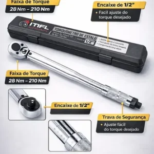 Torquimetro De Estalo 1/2 Pol 2.8 A 21kg Crv Reversível MFL - Imagem 2