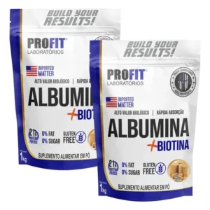 Suplemento Em Pó Profit Labs Albúmina Sabor Paçoca Em Refil De 1000g - Imagem 6