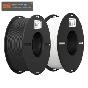 Kit 2 Kg Filamentos Ender-pla Creality Preto + Branco - Imagem 1