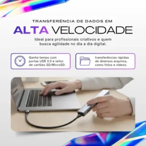 Adaptador Hub Usb-c 7 Em 1 Usb E Hdmi 4k Compatível Macbook - Imagem 6