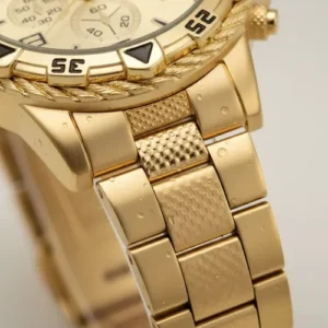 Relógio Masculino Prova D'água Quartzo Kit Corrente Pulseira - Imagem 6