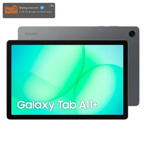 Tablet Samsung Galaxy Tab A11+, 128gb, 6gb Ram, Tela De 11 , Câmera Traseira 8mp, Wifi, Android 16