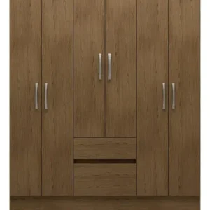 Guarda-roupa Casal New Brusque 6 Portas 2 Gavetas Bartira - Avel - Imagem 2