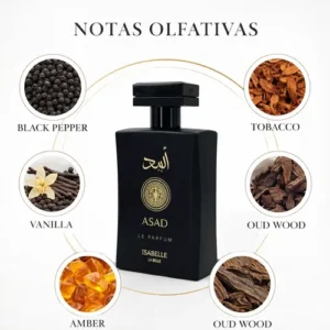 Perfume Árabe Asad Masculino Original 100ml Isabelle Parfum - Imagem 3