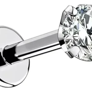 Kit Piercing Tragus Cartilagem Titânio Zircônia Antialérgico 6x3mm - Imagem 8