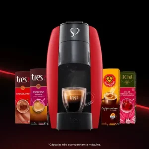 Cafeteira Espresso Lov Automática Vermelha 3 Corações Vermelho - Imagem 5