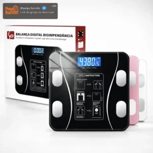 Eps-6905 Balaça Epsilon Inteligente Bluetooth Com App, Lcd, Vidro Temperado, 180kg - Imagem 1