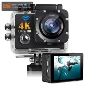 Câmera Sport 4K Filmadora Esportiva Ultra HD À Prova D'Água WiFi - Imagem 1