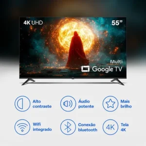 Smart Tv Dled 55 Pol. 4k Multi Android 11 Wi-fi - 55uf8g - Imagem 2