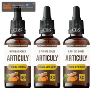 3x Articuly 30ml Suplemento Em Gotas Para Mobilidade Total - Imagem 1