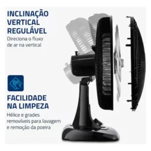 Ventilador de Mesa Super Power 40cm VSP40 B 6 Pás Mondial - Imagem 5