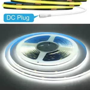 Fita Led Cob 9w 5m 3528 12v Ip20 320 Leds 3000k 4000k 6500k - Imagem 6