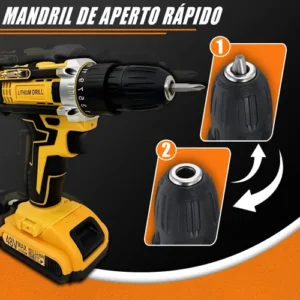 Parafusadeira Furadeira 48v Velocidade Variável Reversível - Imagem 4
