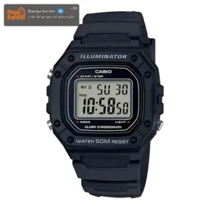 Relógio De Pulso Casio Youth W-218H-1AV - Imagem 1