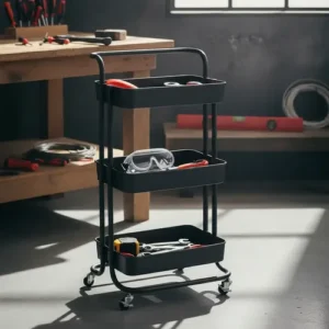 Carrinho Ferramentas Mecânico Oficina Prateleiras Rodas - Imagem 7