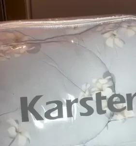 Edredom Queen Jasmim 100% Algodão Azul Karsten - Imagem 2