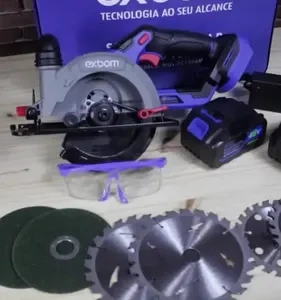 Serra Circular A Bateria 48v Brushless 2 Baterias DPX-026S Devilprex - Imagem 2