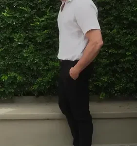 Calça Sarja Masculina Social Slim Elastano Bolso Embutido - Imagem 16