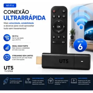 Smart Tv Box Stick 4k Android Tv C/play Store Baixa Apps - Imagem 5