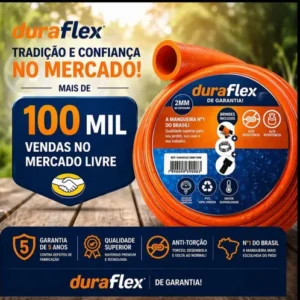 Mangueira 20metros Duraflex Silconada Reforçada Profissional - Imagem 4