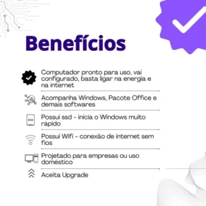 Computador Completo Intel Core I5 Gb 8 Ram Ssd 240 Monitor20 - Imagem 6