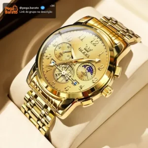 Olevs Relógio Masculino Aços Inoxidáveis Original 2900 - Imagem 1