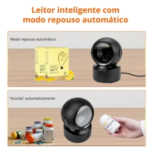 Leitor De Código Barras 1d 2d Qr Fixo Mesa Usb Goldensky A5 - Imagem 5