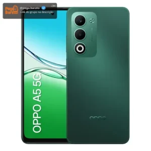 Smartphone OPPO A5 5G 256GB 16 (8GB + 8GB Virtual Ram) Bateria 6 Ah Camera 50 MP AI NFC IP65 Verde (Novo com caixa aberta) - Imagem 1