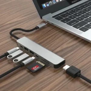 Adaptador Hub Usb-c 7 Em 1 Usb E Hdmi 4k Compatível Macbook - Imagem 4