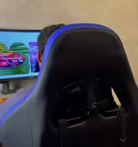 Cadeira De Escritorio Gamer Ergonômica Dunamis Preta Marqs Home Reclinável 180kg Resistente Giratória Confortavel Computador - Imagem 2