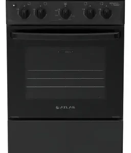 Fogão 4 Bocas Atlas Mônaco Lustro Automático Mesa De Aço Esmaltado Preto - Imagem 2